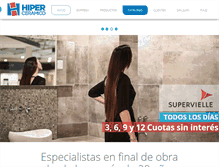 Tablet Screenshot of hiperceramico.com.ar